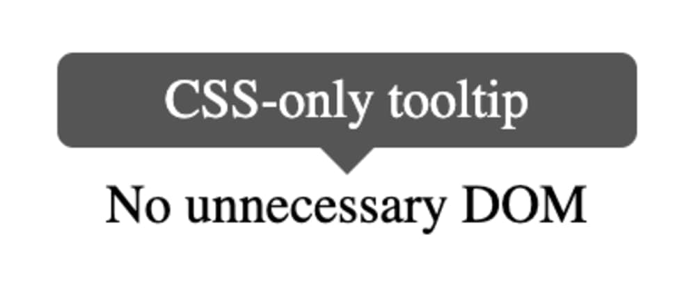 Building a tooltip with only CSS